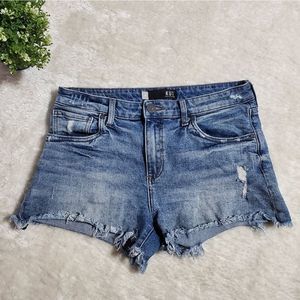 Kut From the Kloth Jane High Rise Distressed Denim Shorts, Size 4